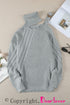 Strapped Cut Out Shoulder Turtleneck Sweater